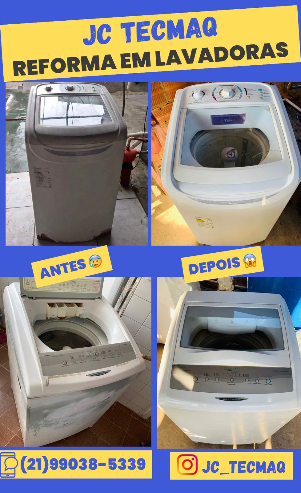 Irmão Jhuam Felipe – Técnico de Máquina de Lavar – Vila Valqueire